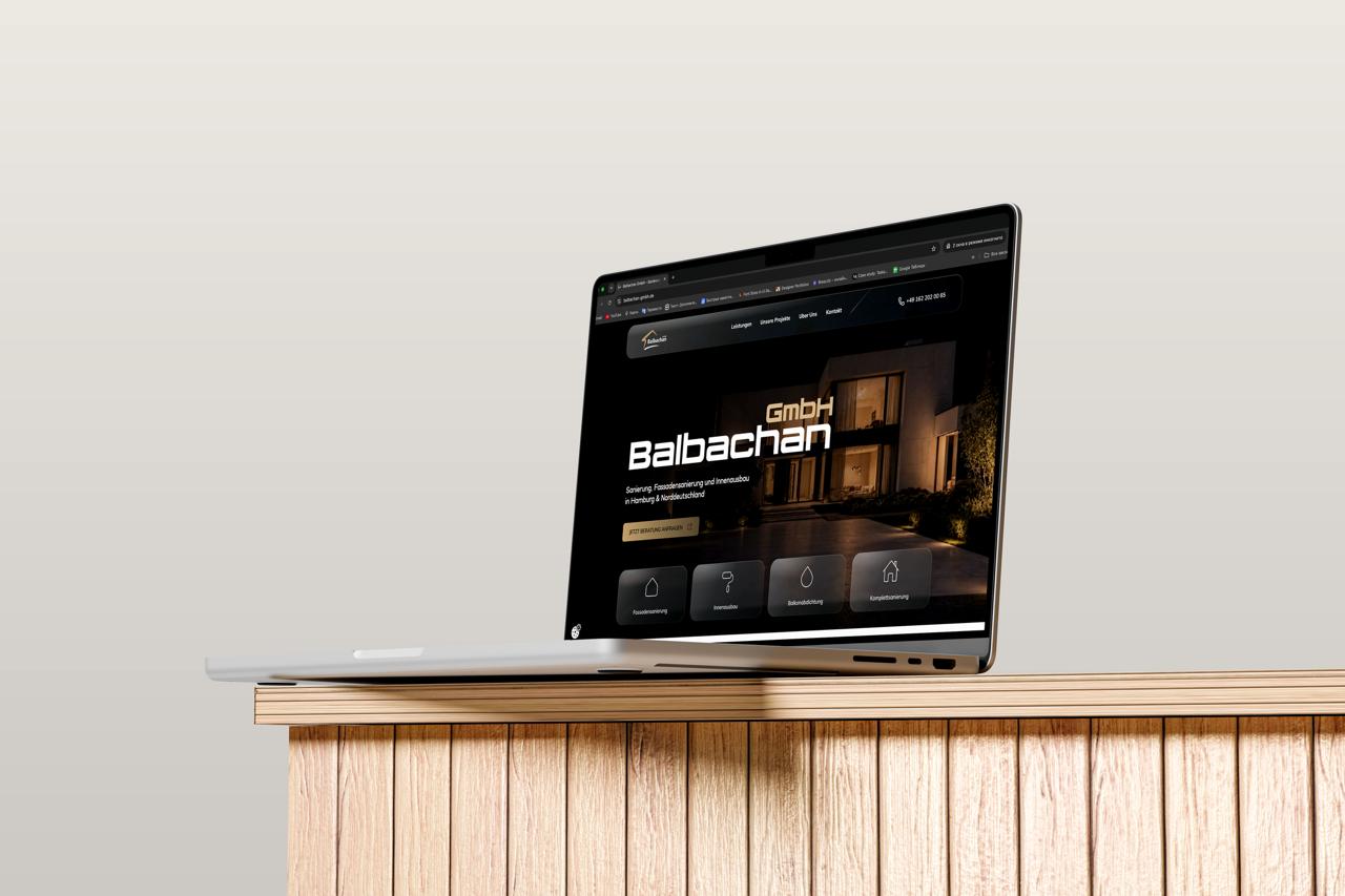 Website for construction company